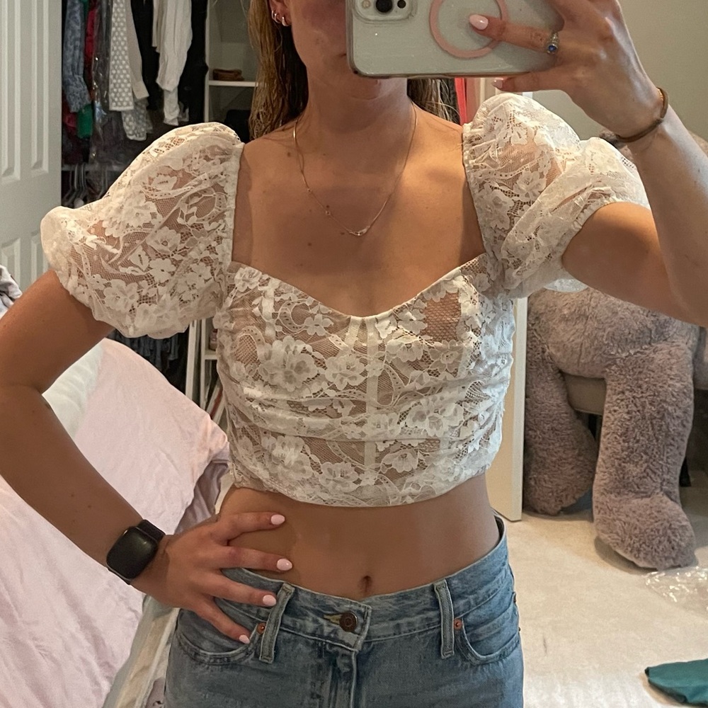 For love & lemons lace top